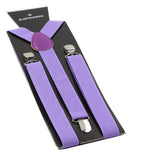 Adjustable 100cm Violet Adult Mens Suspenders