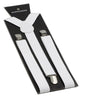 Extra Long Adjustable 138cm White Adult Mens Suspenders