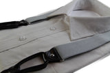 Adjustable Light Grey Wide 6 Button Hole Mens & Womens Suspenders