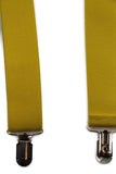 Wide Heavy Duty Adjustable 100cm Yellow Adult Mens Suspenders