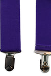 Wide Heavy Duty Adjustable 100cm Purple Adult Mens Suspenders