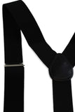 Wide Heavy Duty Adjustable 100cm Black Adult Mens Suspenders