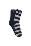 10 x Mens Bonds Super Soft Crew Socks Marshmallow Home Socks Black Grey