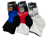 18 X Bonds Mens Ultimate Comfort Quarter Crew Sport Socks Assorted