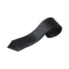 Mens Black & White Small Polka Dot 5cm Skinny Neck Tie