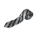 Mens White & Black Sheet Music 5cm Skinny Neck Tie