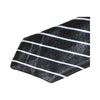 Mens Black & White Thin Stripe 5cm Skinny Neck Tie