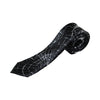 Mens Black & White Spider Web 5cm Skinny Neck Tie