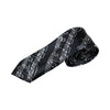 Mens Black & White Sheet Music 5cm Skinny Neck Tie