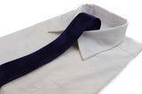 Mens Dark Purple 5cm Skinny  Plain Neck Tie