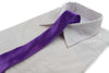 Mens Purple 5cm Skinny  Plain Neck Tie