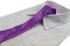 Mens Light Purple 5cm Skinny  Plain Neck Tie