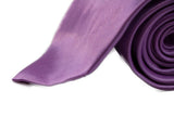 Mens Light Purple 8cm Plain Neck Tie