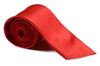 Mens Red Orange 8cm Plain Neck Tie
