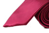 Mens Red Wine 8cm Plain Neck Tie