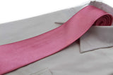 Mens Pink 8cm Plain Neck Tie