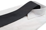 Mens Black Classic 10cm Plain Neck Tie