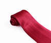 Mens Dark Red 10cm Plain Neck Tie
