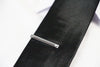 Mens Silver Two Dent Pattern Tie Clip Clasp