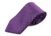 Mens Purple Cubes & Squares 8cm Patterned Neck Tie