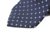 Mens Black 8cm Patterned Neck Tie