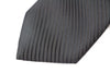 Mens Black Striped 8cm Patterned Neck Tie