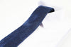 Mens Blue Mini Checks Patterned 8cm Neck Tie