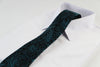 Mens Black & Turquoise Mixed Patterned 8cm Neck Tie