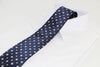 Mens Navy With Florals Patterned 8cm Neck Tie