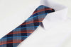 Mens Blue & Orange Striped Patterned 8cm Neck Tie