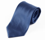 Mens Light Blue Chevron Patterned 8cm Neck Tie
