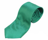 Mens Green Squares Patterned 8cm Neck Tie