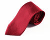 Mens Red With Silver Dots Patterned 8cm Neck Tie