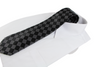 Mens Black & White Square Patterned 8cm Neck Tie