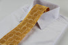 Mens Yellow Gold Circle Patterned 8cm Neck Tie