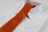 Mens Orange & Yellow Grid Patterned 8cm Neck Tie