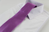 Mens Baby Pink & Purple Grid Patterned 8cm Neck Tie
