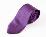Mens Baby Pink & Purple Grid Patterned 8cm Neck Tie