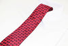 Mens Dark Red & Burgundy Square Design Patterned 8cm Neck Tie