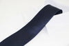 Mens Plain Navy Elegant Striped Patterned 8cm Neck Tie