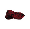 Mens Black & Red Paisley Patterned Neck Tie