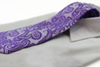 Mens Violet & Purple Paisley Patterned Neck Tie