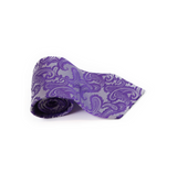 Mens Violet & Purple Paisley Patterned Neck Tie