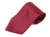 Mens Dark Red Striped 10cm Classic Neck Tie