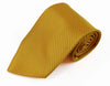 Mens Warm Yellow Striped 10cm Classic Neck Tie