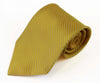 Mens Yellow Striped 10cm Classic Neck Tie