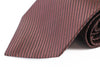 Mens Dark Brown Striped 10cm Classic Neck Tie