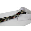 Mens Black, Red & Yellow Plaid 5cm Skinny Neck Tie
