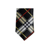 Mens Black, Red & Yellow Plaid 5cm Skinny Neck Tie