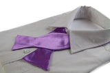 Mens Purple Self Tie Bow Tie